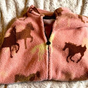 Zip-up Horseback riding warm sweater